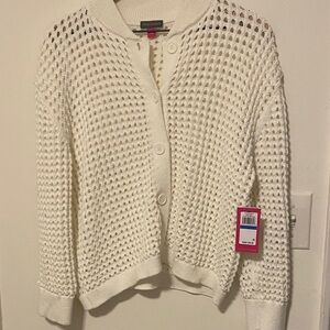Vince off white Camuto Women's White Knit Sweater